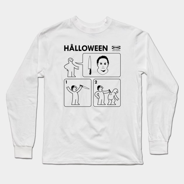 Halloween Instructions Long Sleeve T-Shirt by RobGo